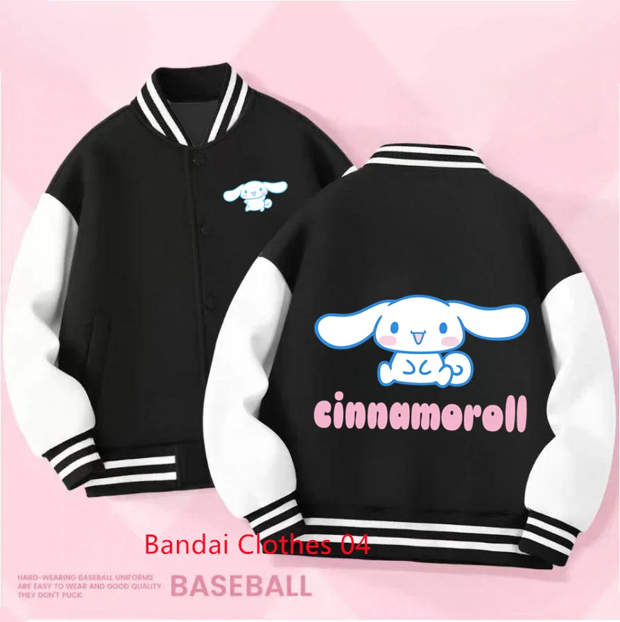 

Cinnamoroll & Bear Pattern Print Thick Warm Stylish Coat for Boys and Girls 2-14 Kids Sanrio Fall/Winter Jacket Baseball Uniform