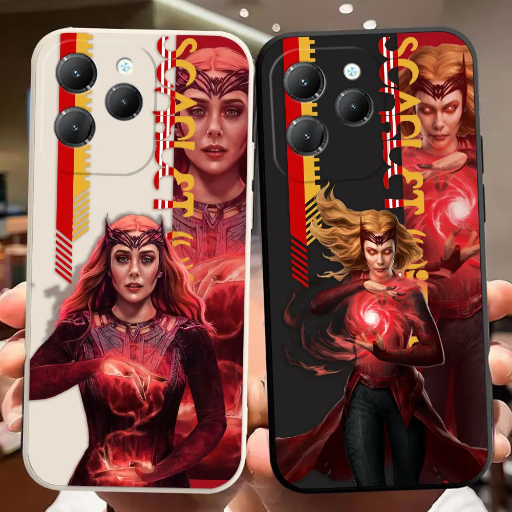 

Marvel Wanda Scarlet Witch Custom Phone Case For Infinix HOT 10 10I 11S 12I 20I NOTE 11 12 30 SPARK SMART 6 8 9 20 POVA 3 Case