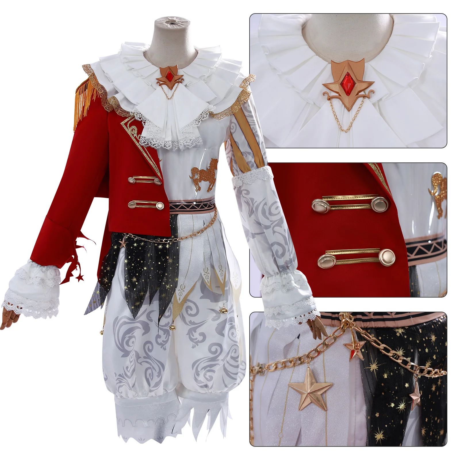 

Raucous Star King Cosplay Costume ole Play Comic Con Dress Halloween Party Wigs Anime Prop Full Set New Arrival Hot Sale