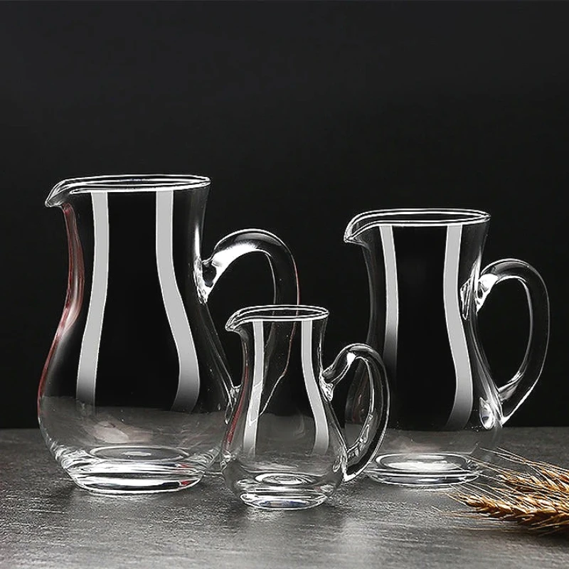 High-End Wein Separator Licht Luxus Rotwein Dekanter Ausländischen Wein Topf Bar Wein Utensilien Transparente Wasser Flasche mit Griff