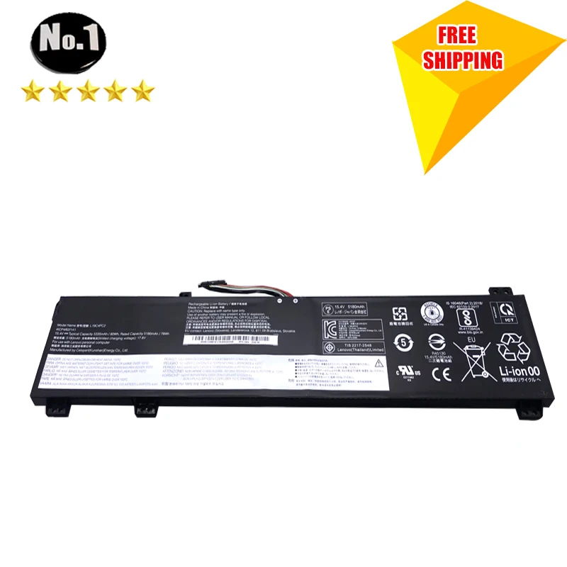 LMDTK New L19C4PC2 Laptop Battery For Lenovo Y9000K 2020 Legion 7i 15IMH05 L19M4PC2 15.4V 80WH