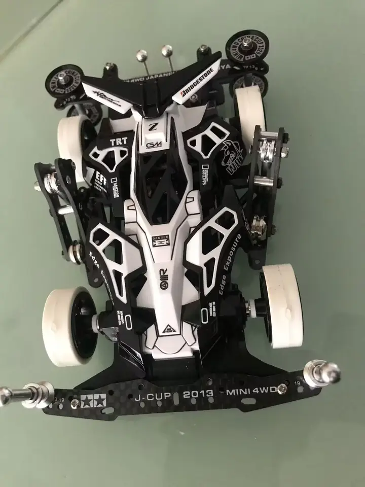 R/C Model Car Tamiya Mini 4WD 95294 & 19611 Max Breaker CX09 Black