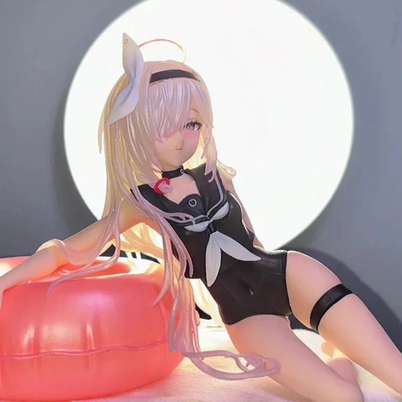 Blue Archive Anime Game Peripherals Garage Kit A.R.O.N.A Summer Swimsuit Collection Pretty Girl Model Computer Case Ornament