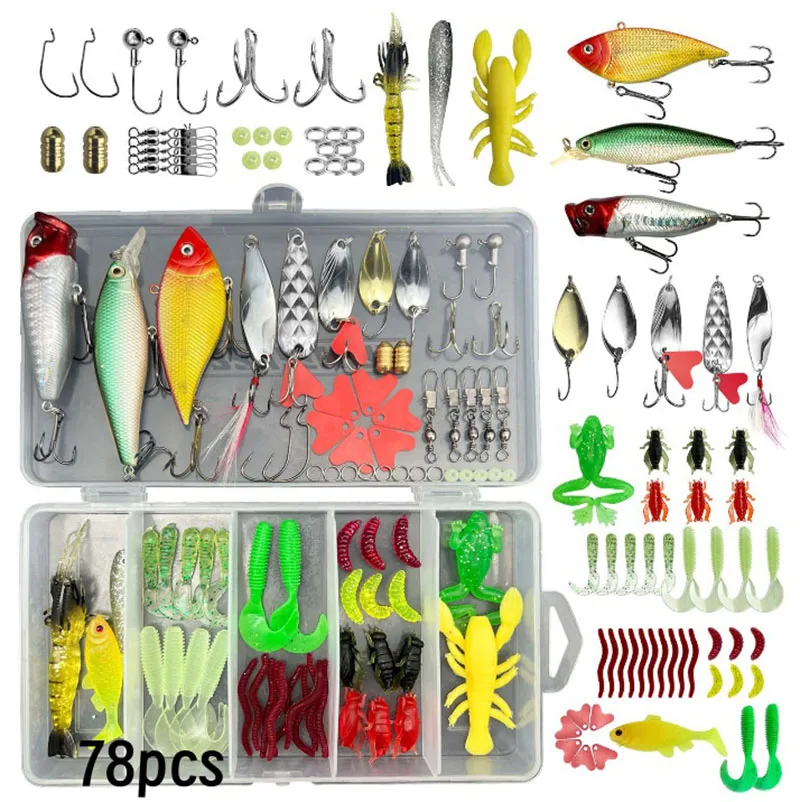 26/56/78Pcs Fishing… - image