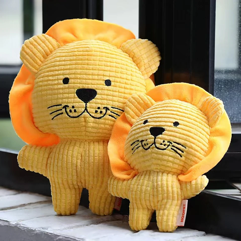 Dog Chew Toy Teeth Toys Plush Squeaky Sound Pet Toy Puppy Cat Funny Toys A Lion Figure Toy Pet Squeaky Toy