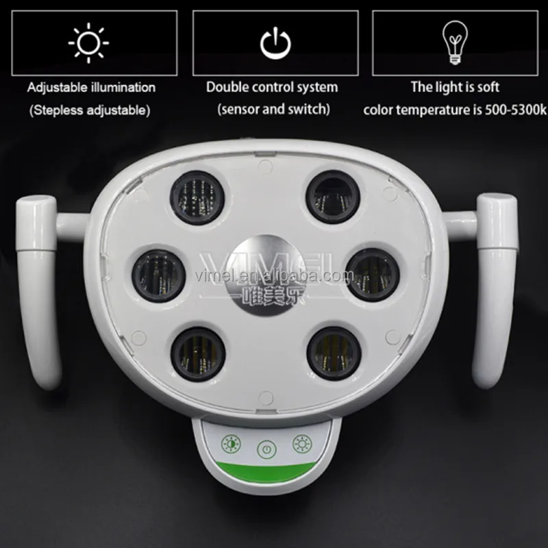OEM Dental 6 LED Oral Light Exam Induction Lamp for Dental Unit Chair Connector 22/26mm CE Certification