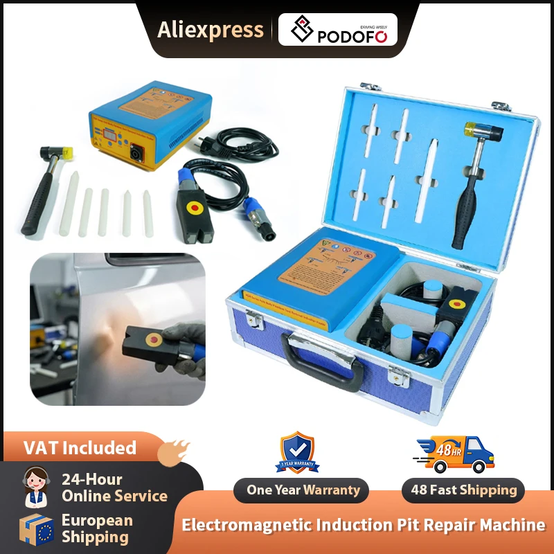 Image of Podofo Auto Magnetische Induktions-Dellenreparaturmaschine Elektromagnetischer Induktionsheizer PDR Dellenreparaturwerkzeug Auto-Dellenreparaturwerkzeug