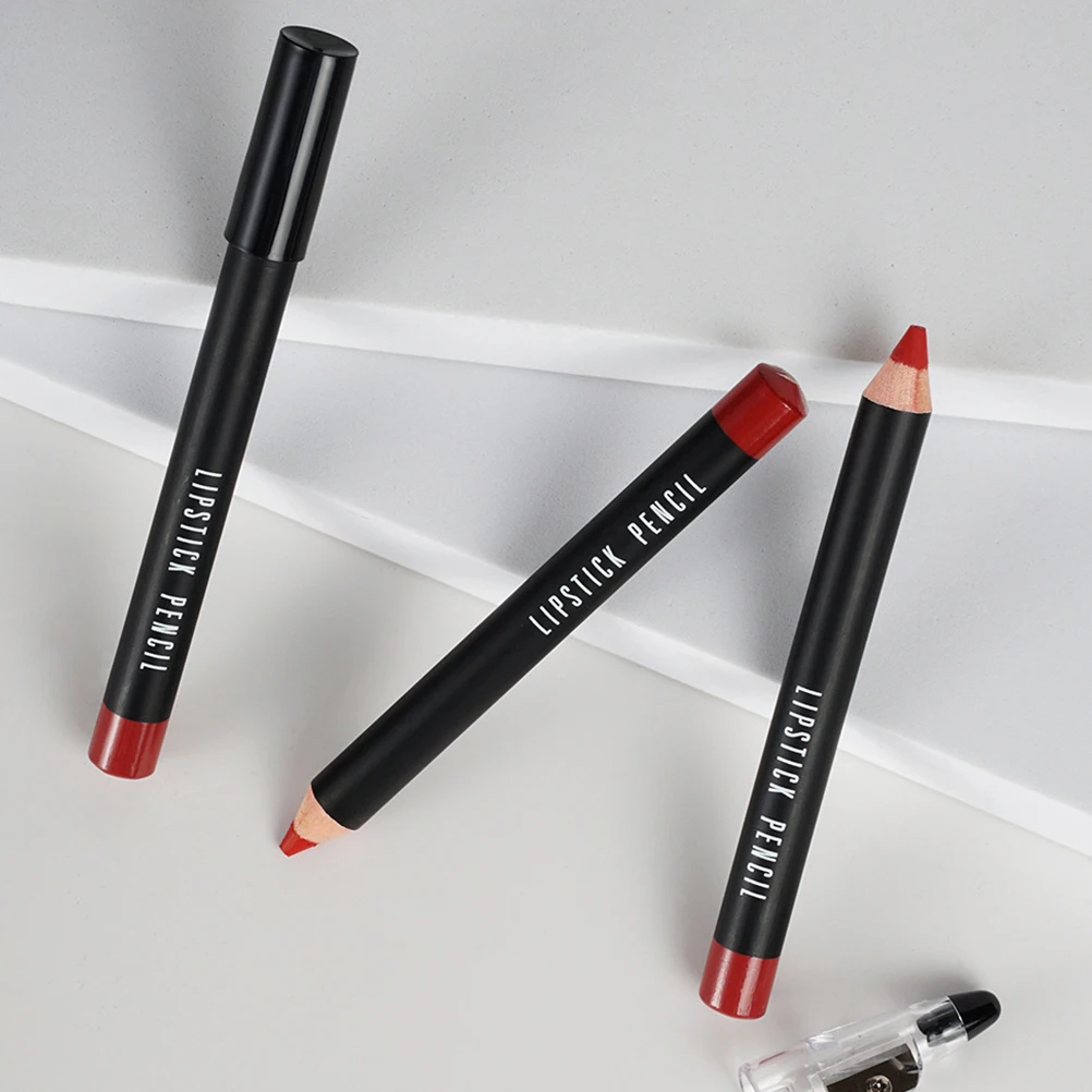 Crayons à lèvres mats, 2 pièces, résistants à la décoloration, pour femmes, finition douce, tenue confortable pour le maquillage quotidien