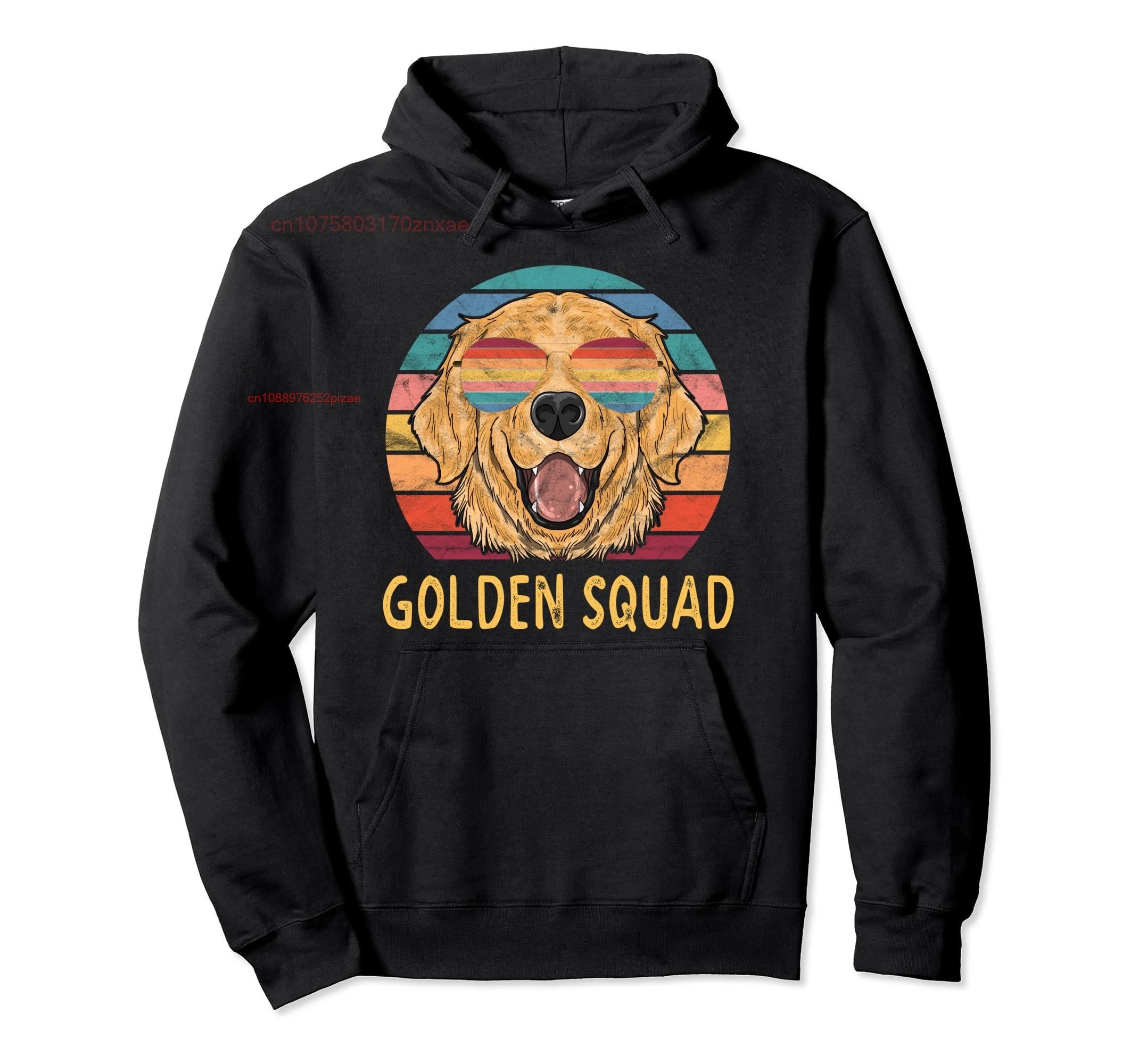 

Хлопковый одинаковый пуловер с капюшоном Golden Retriever Squad Group S-6XL, подарок