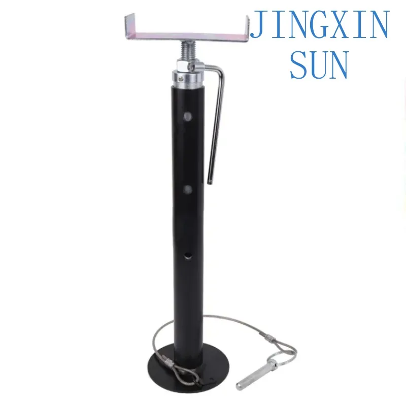 5000lbs Capacity Heavy Duty Ranged From 19'' to 47'' Slide Out Support Trailer Jack with 2 Steel Supports