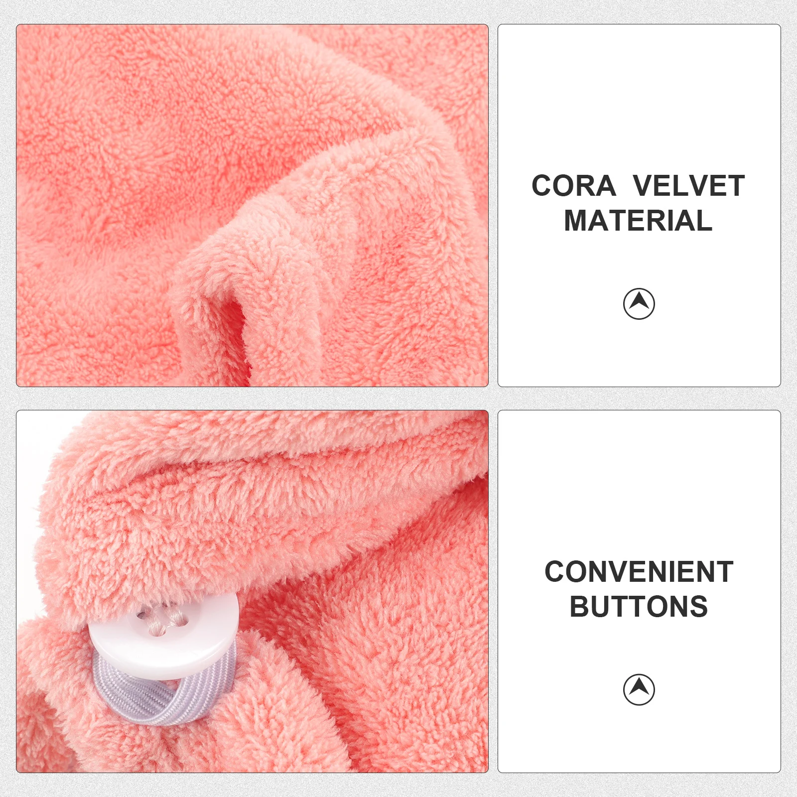 

3Pcs Hair Drying Cap Thickened Drying Comfortable Texture Shower Bath Home Gym Journey Supplies Shower