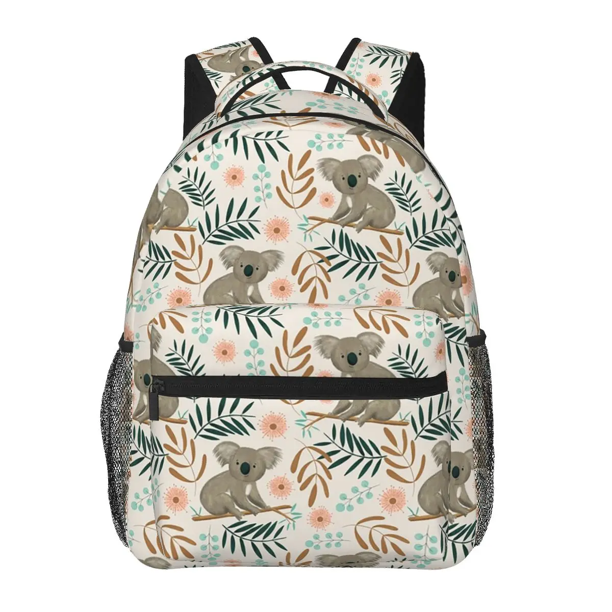 

Cute Koala Floral And Branches Student Backpack School Bag Hiking Travel Daypack for Men Women Fashion Bookbag Shoulder Bags