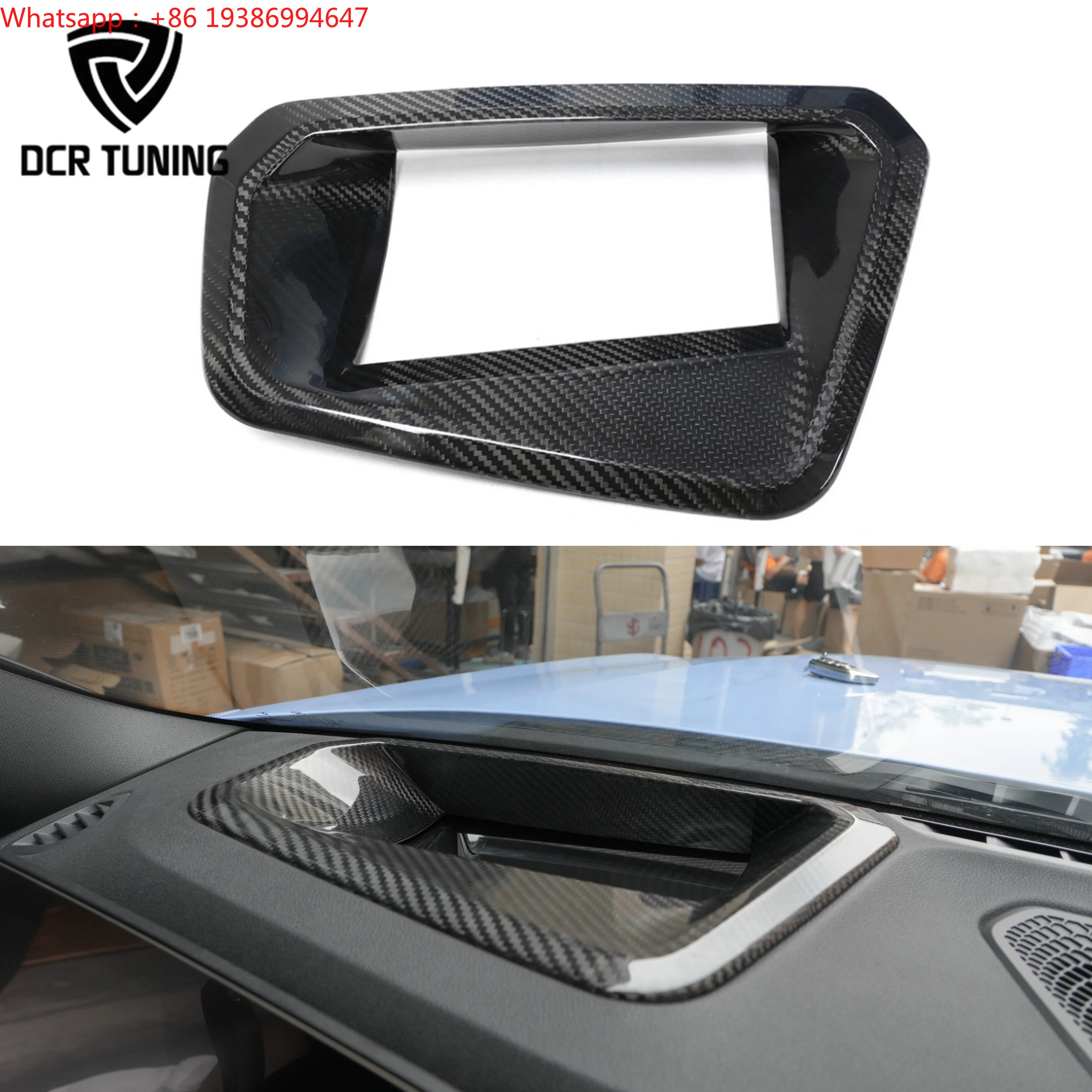 For M2 G87 Dry Carbon Fiber HUD Cover for M3 M4 G80 G82 G83 M340i M440i Head-Up Display Interior Dashboard Decoration