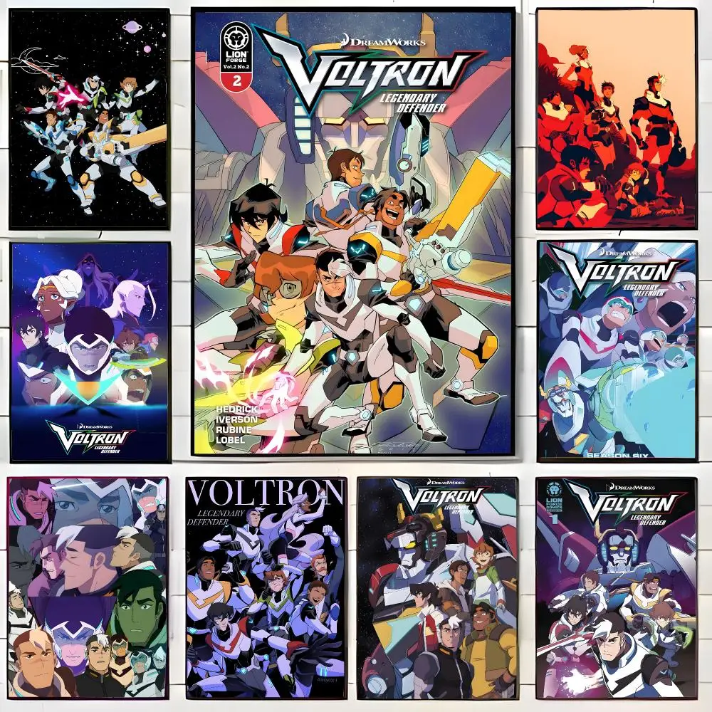 SciFi Animation V-Voltron Legendary Defender Poster Wall Art Print Decorative Mural Home Decor Gift Unframed