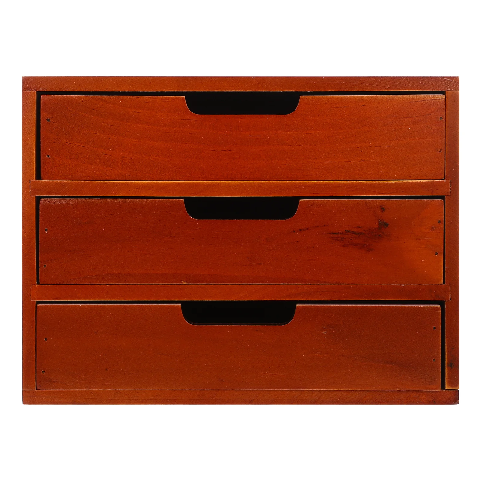 

Three-Layer Desktop Organizer Wooden Storage Box Multifunctional Desk Drawer Organizer for Makeup Jewelry Office Use