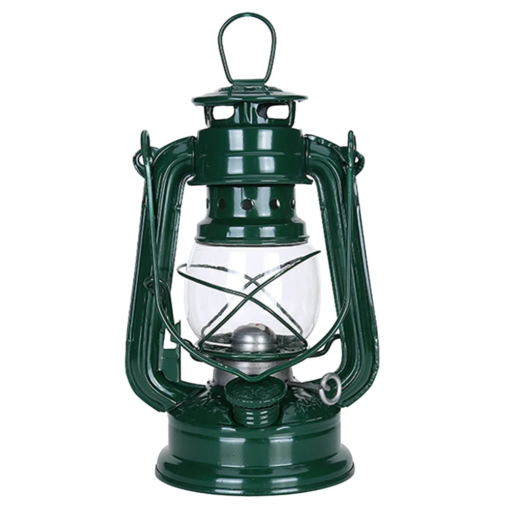 Vintage Hurricane Lantern Metal Kerosene Lantern Fuel Camping Lanterns with Handle for Patio Decoration