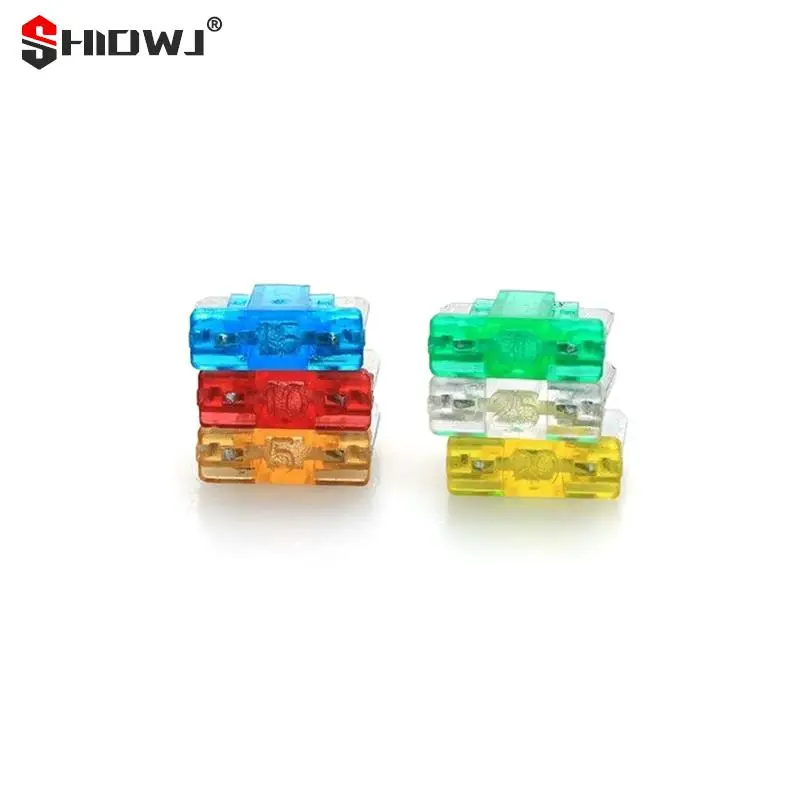 الصمامات عدة مايكرو شفرة صغيرة الصمامات ، أحجام مختلطة ، السيارات ، سيارة ، شاحنة ، دراجة نارية ، الانظار ، 5A ، 10A ، 15A ، 20A ، 25A ، 30A ، 24 قطعة