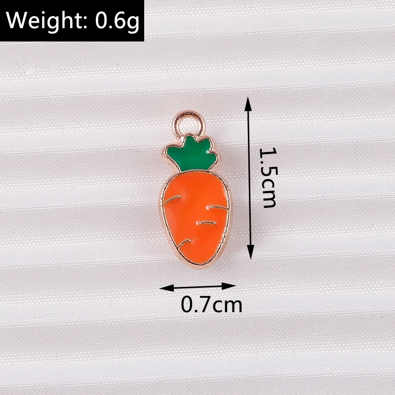 10 teile/los Mix Nette Emaille Obst Apfel Kirsche Ananas Traube Charms für Schmuck Machen Frauen Ohrringe Anhänger Halsketten Geschenke – Detail 16