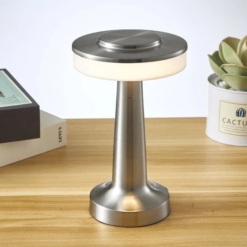 Touch Led Charging Table Lamp Creative Dining Hotel Bar Coffee Table Lamp Outdoor Night Light Living Room Decorative Desk Lamp image 3