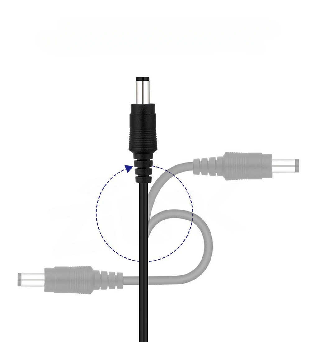 For CCTV Camera 12 Volt Extension Cord 6 Meters DC 12V Power 10M Extension Cable 5.5mmx2.1mm/20 FT DC Plug