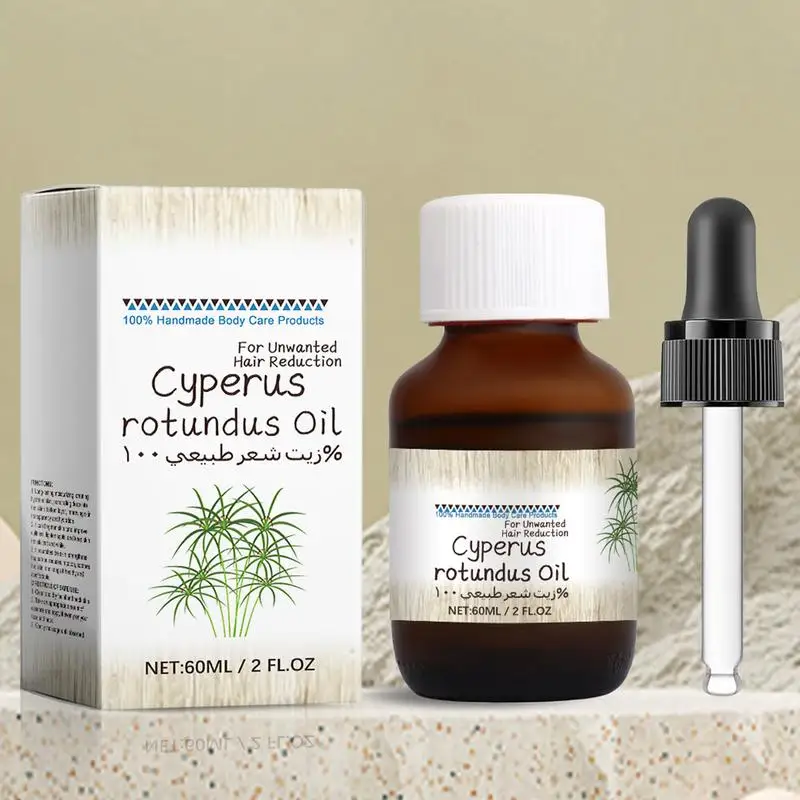 Cyperus Rotundus Oil Depilazione del corpo Donna Olio di Cyperus Rotundus per la depilazione Idratante e nutriente con contagocce