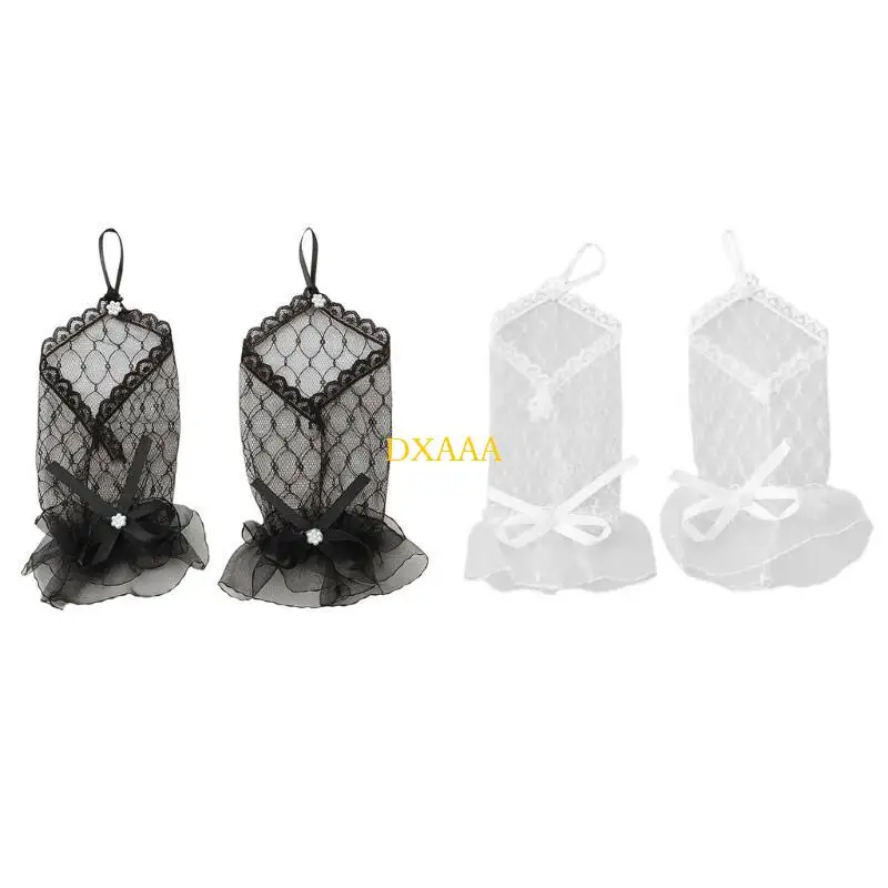 DXAA Evening Dinner Gloves Lace Brim for Operas Proms for Women and Girls 1920s Theme Musical Operas Dancing