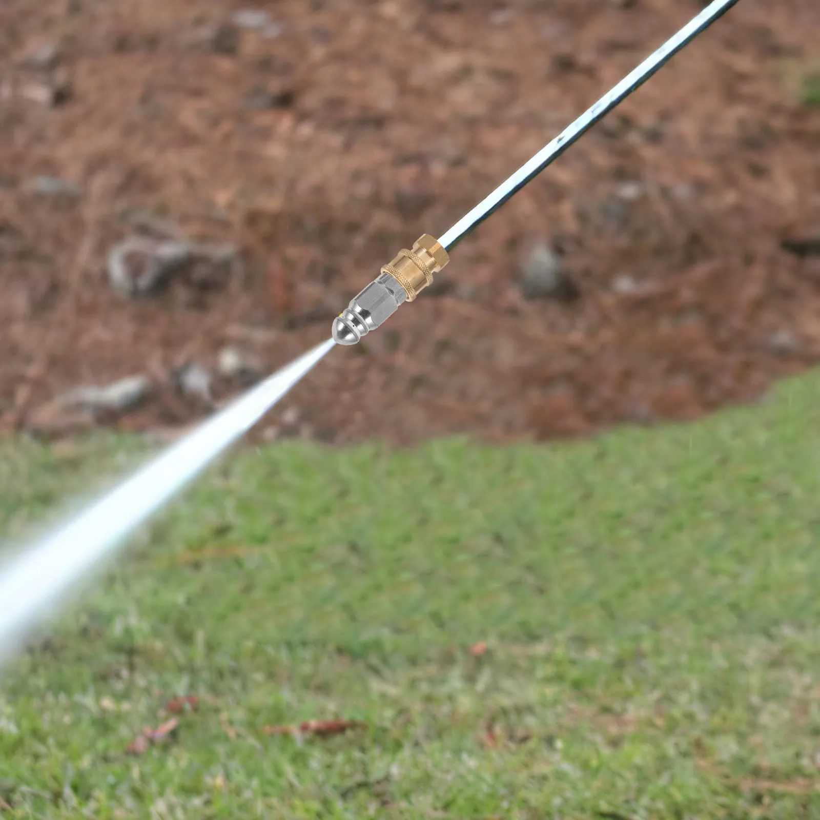 

Насадка для садового шланга высокого давления из нержавеющей стали, быстросъемная, регулируемая, для распыления, аксессуар для садового шланга