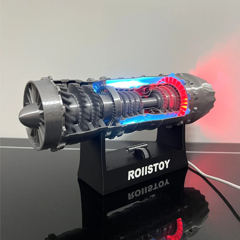 Model myśliwca z silnikiem turbinowym J-35A/J-35, model silnika odrzutowego PLA Hardcore, zabawka do druku 3D na biurko