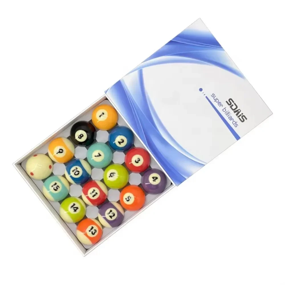 

Billiard Balls Set Billiard Table Accessories for Pool Table 16pcs Cues Balls in a Leather Case Billiard Game Equipment