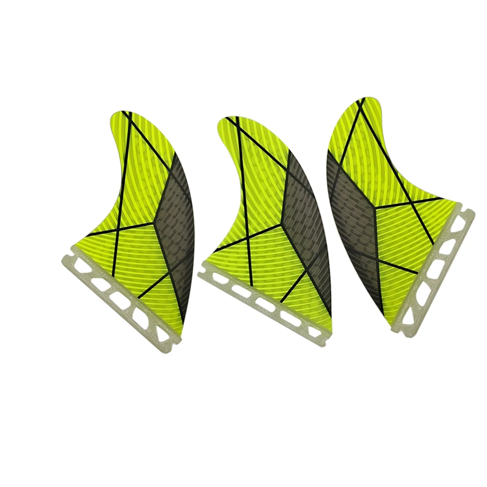 M Surfboard Fins Tri Fins Set Single Tab Thruster Carbon Fiber Surf Fins UPSURF FUTURE G5 Fins Set Surf Board Stabilizer