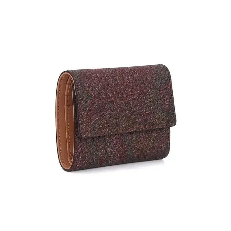 New Women  Wallets Jacquard Leather Purse Short  Multi-functional Clutch Coin Card Holder High-quality Small Money Clip