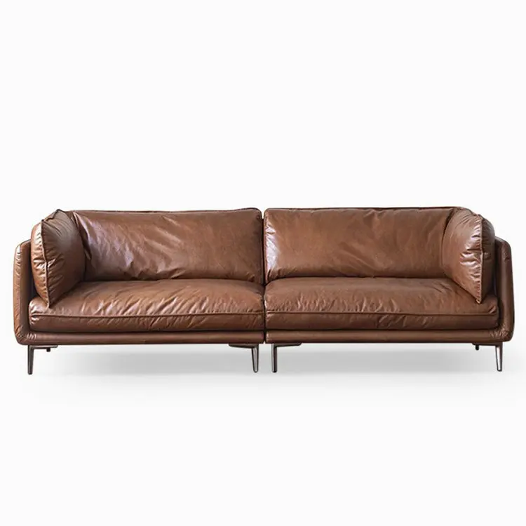 

Leather, first layer cowhide, sofa, Nordic, Italian, minimalist, medieval, retro