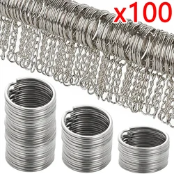 30mm/25mm/20mm Metal Key Rings Keychain Sets Keyfob Anti-rust KeyRings Key Chains Car Key Pendant Split