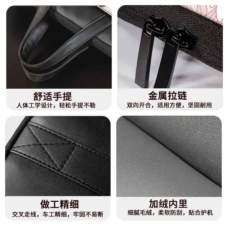 حقيبة كمبيوتر محمول لطيفة ساكورا السحرية مقاومة للماء ومضادة للسقوط ماك بوك 12/13.3/15 بوصة حقيبة يد عالمية محمولة هدية عيد #6