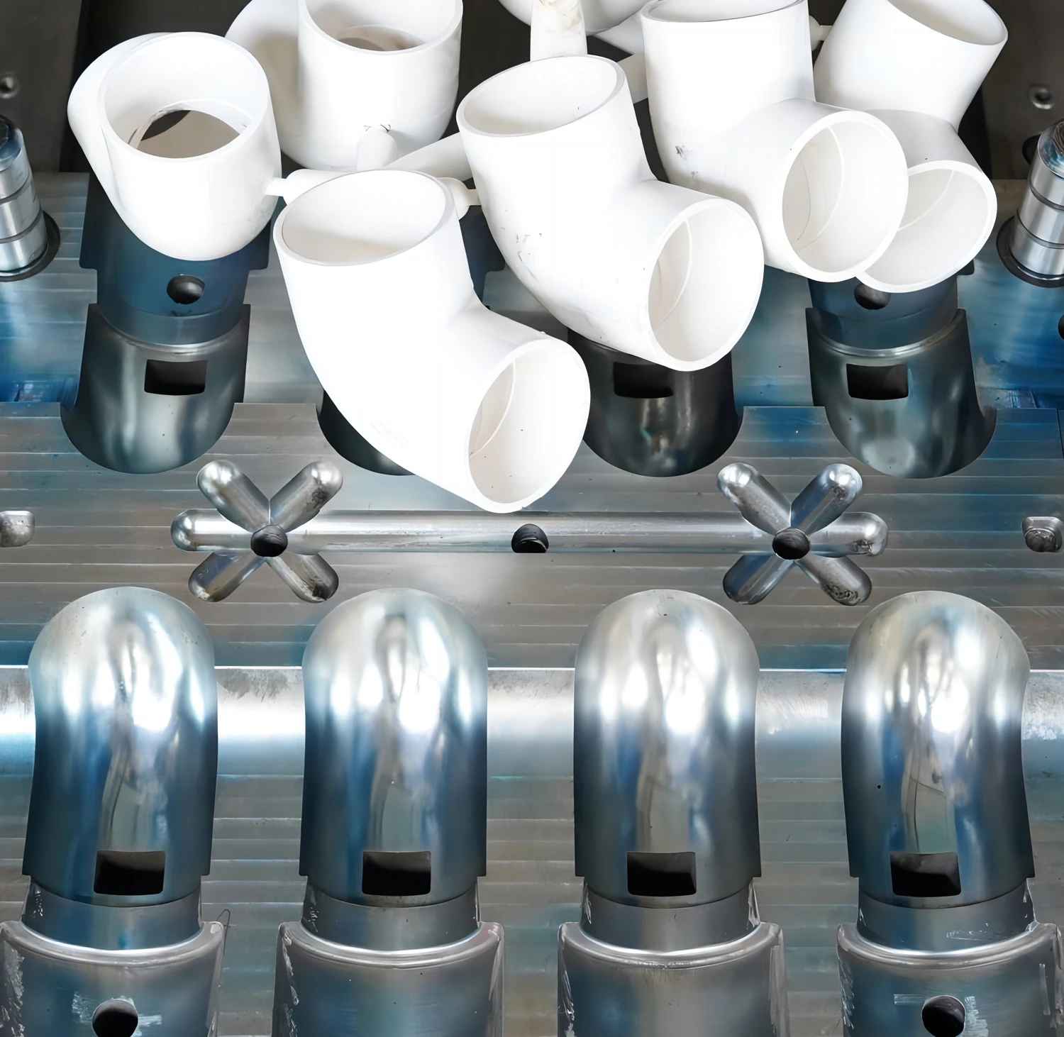 China Mould Manufacturer Offer PVC PE ABS Pipe Fitting   Molds Tee Elbow Pipe Fitting Moulds