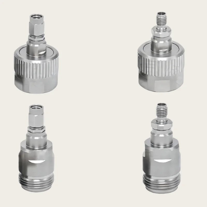 1pcs Stainless steel test adapter N Male to SSMA Male plug & Female jack millimeter wave test connector