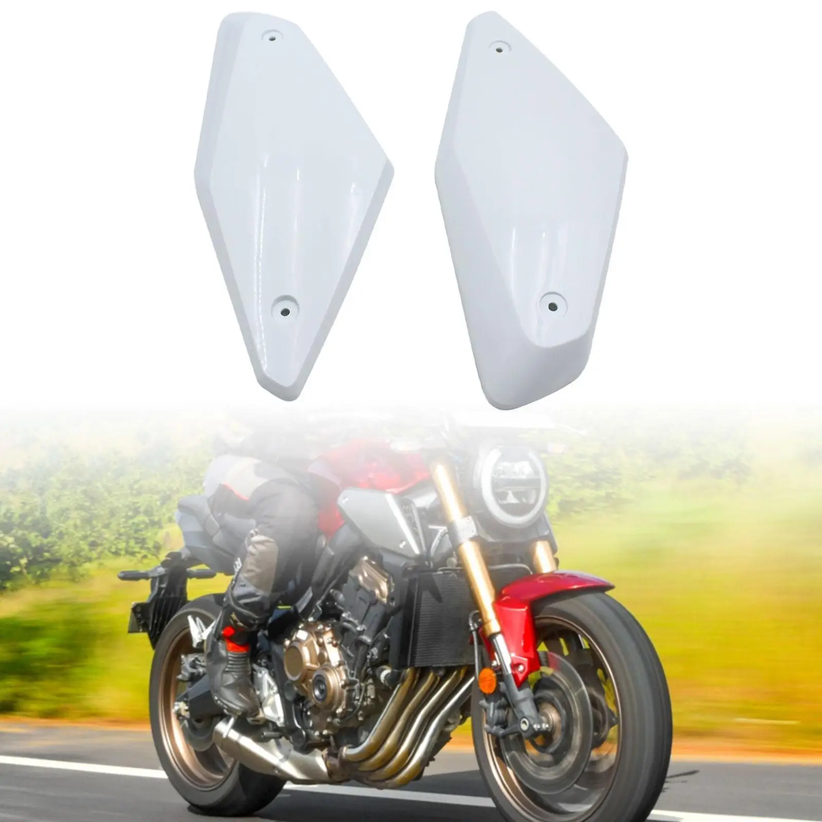 دراجة نارية الجانب لوحة مدخل هواء غطاء خزان النفط غطاء لهوندا CBR650R 2019-2023 بسهولة استبدال أجزاء الملحقات #3