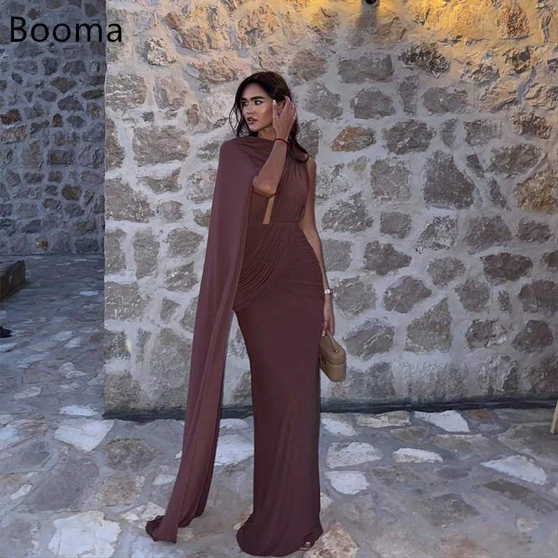 Booma sexy sereia com decote em v sem mangas plissado vestidos de noite formais vestidos de festa para mulheres longo vestido de baile personalizar 2025