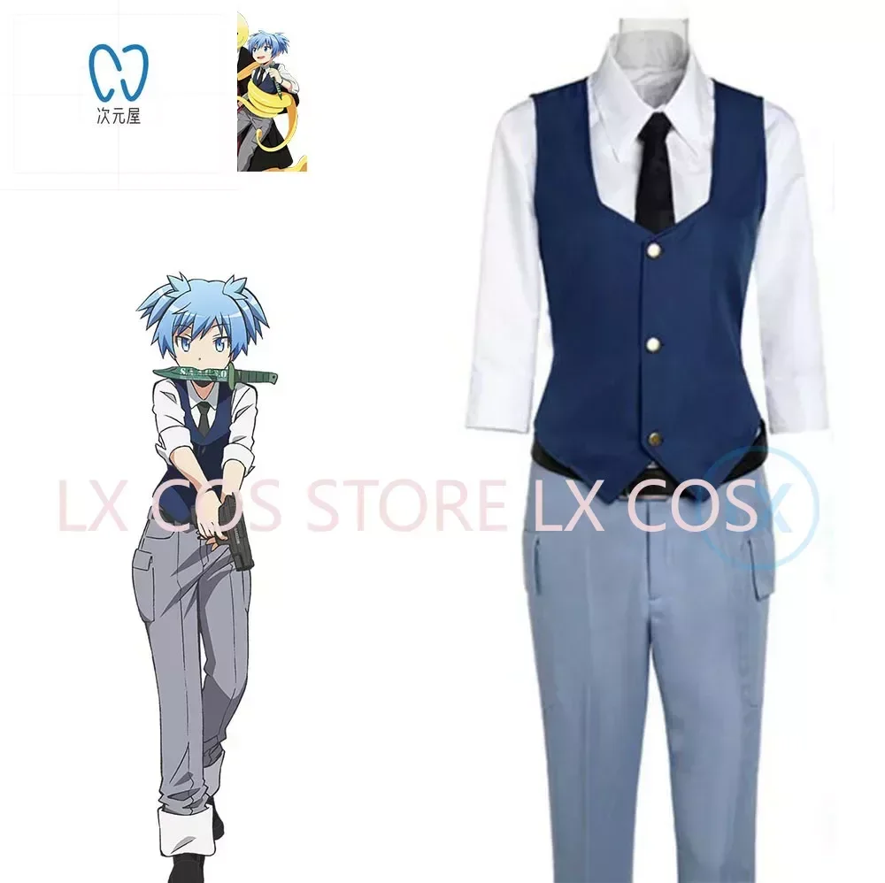 

Anime Assassination Classroom Ansatsu Kyoushitsu Shiota Nagisa Cosplay Costumes Unisex Clothes Uniform Boy Girl Full Set