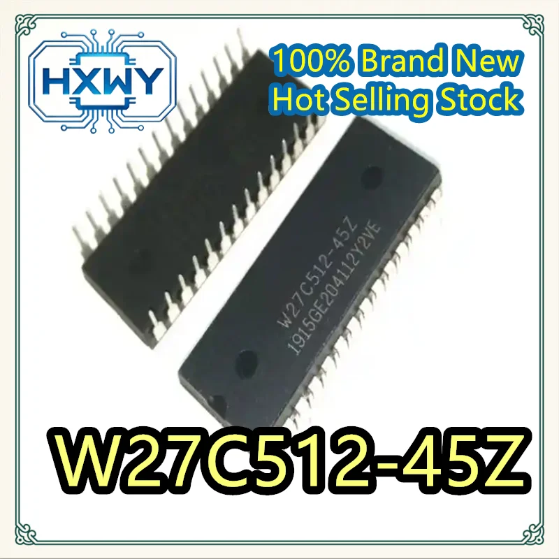 (3/10 pcs) W27C512-45Z  25Q256JVEIQ   DIP28 package   IC chip   Brand new electronics   Best-selling item   Fast dispatch