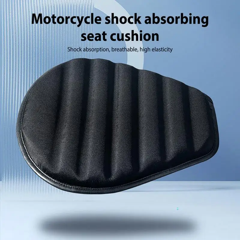 

Motorcycle Seat Pad Motorcycle Butt Cushion Wavy Shape Breathable Shock-Absorbing Motorcycle Cushion For Multiple Motor