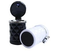 Universal Car Led Trash Can Garbage Holder Ashtray Storage Bag Accessories Auto Door Seat Back Visor Trash Paper Dustbin Box