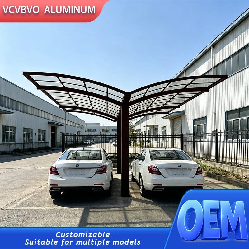 

Modern Aluminum Carport Metal Garage 3x6m Waterproof Car Parking Shelter Heavy Duty Garden Pavilion Sunshade Canopy Port Awning