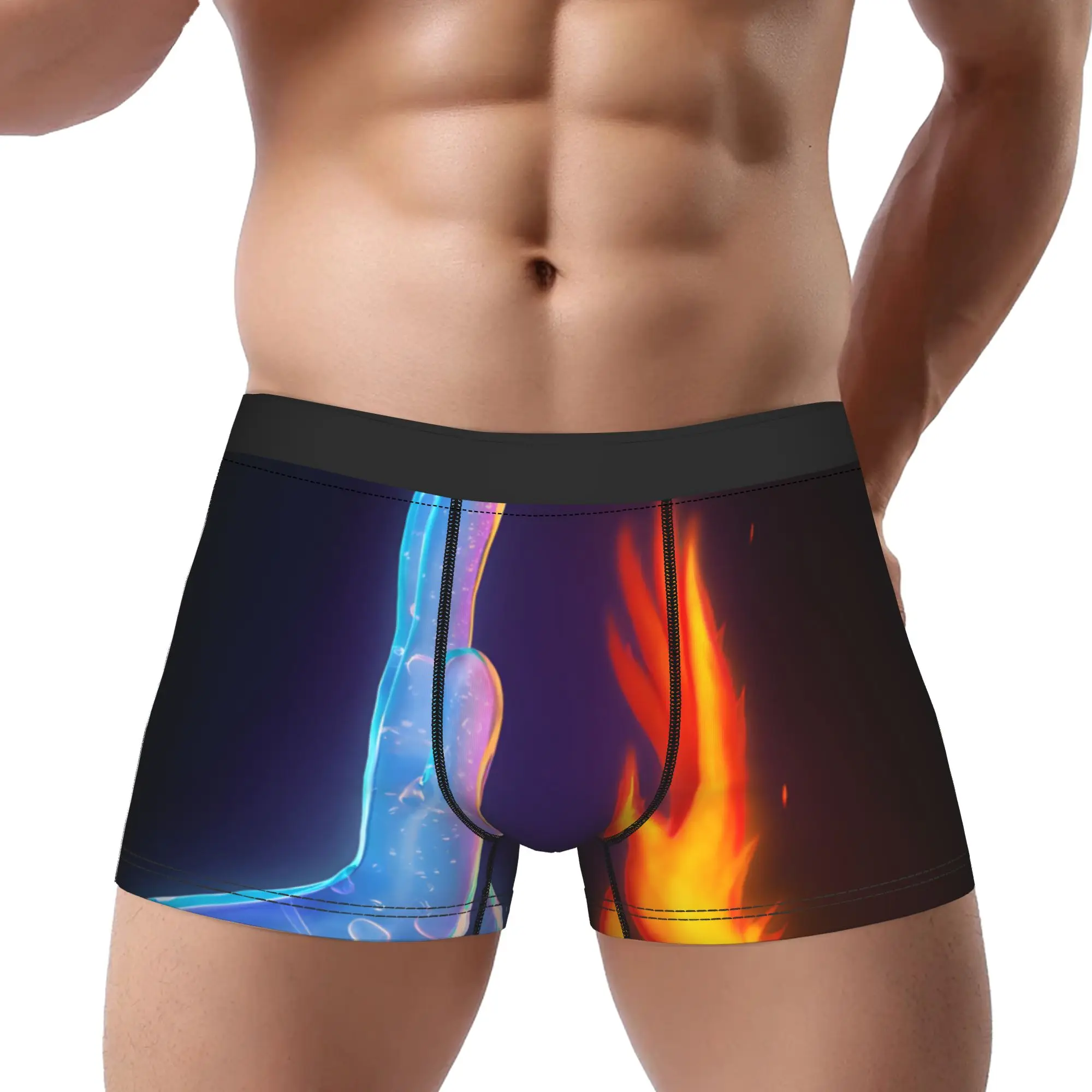 

1 шт. Мужские трусы с мультяшным принтом, дышащие, с рисунком, шорты-трусы