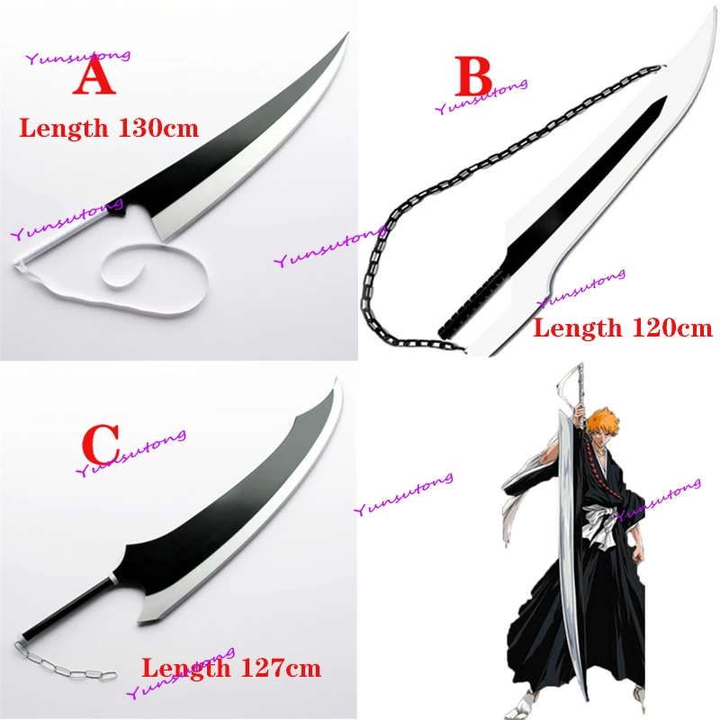 

Bleach Grim Thousand Year Blood War Kurosaki Ichigo New Zangetsu Sword Weapon Косплей Реквизит Хэллоуин Маскарад Косплей Оружие
