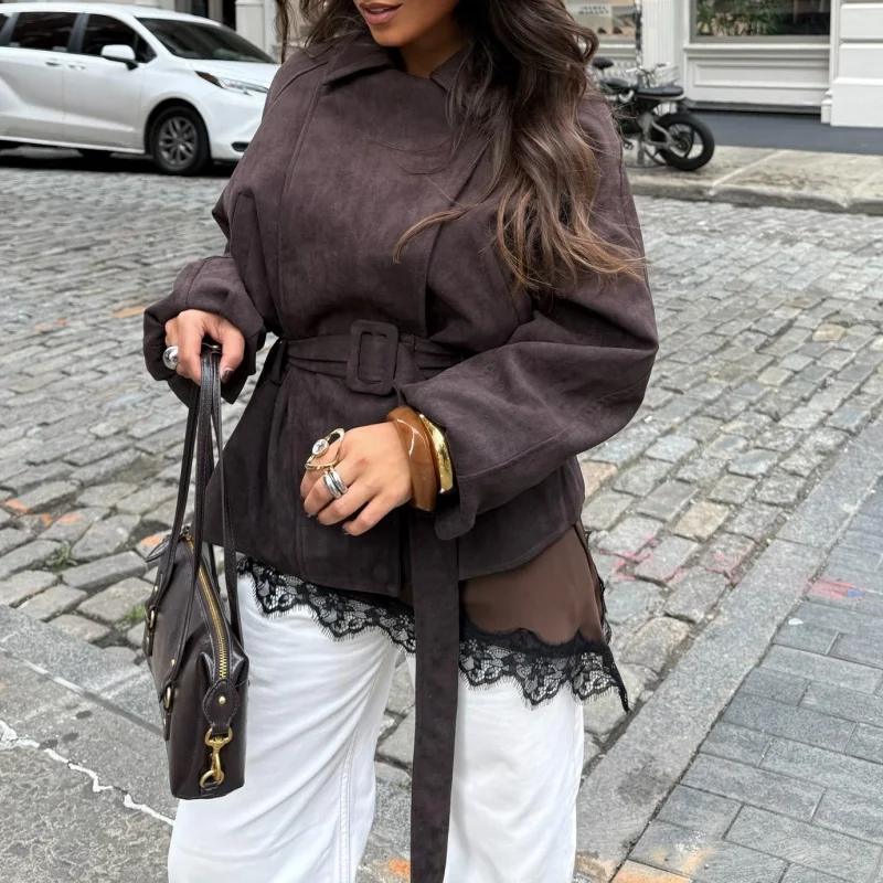 Eleganckie satynowe topy damskie z koronkowym wykończeniem, asymetryczne codzienne kamizelki, letnia moda, topy bez rękawów, odzież uliczna.