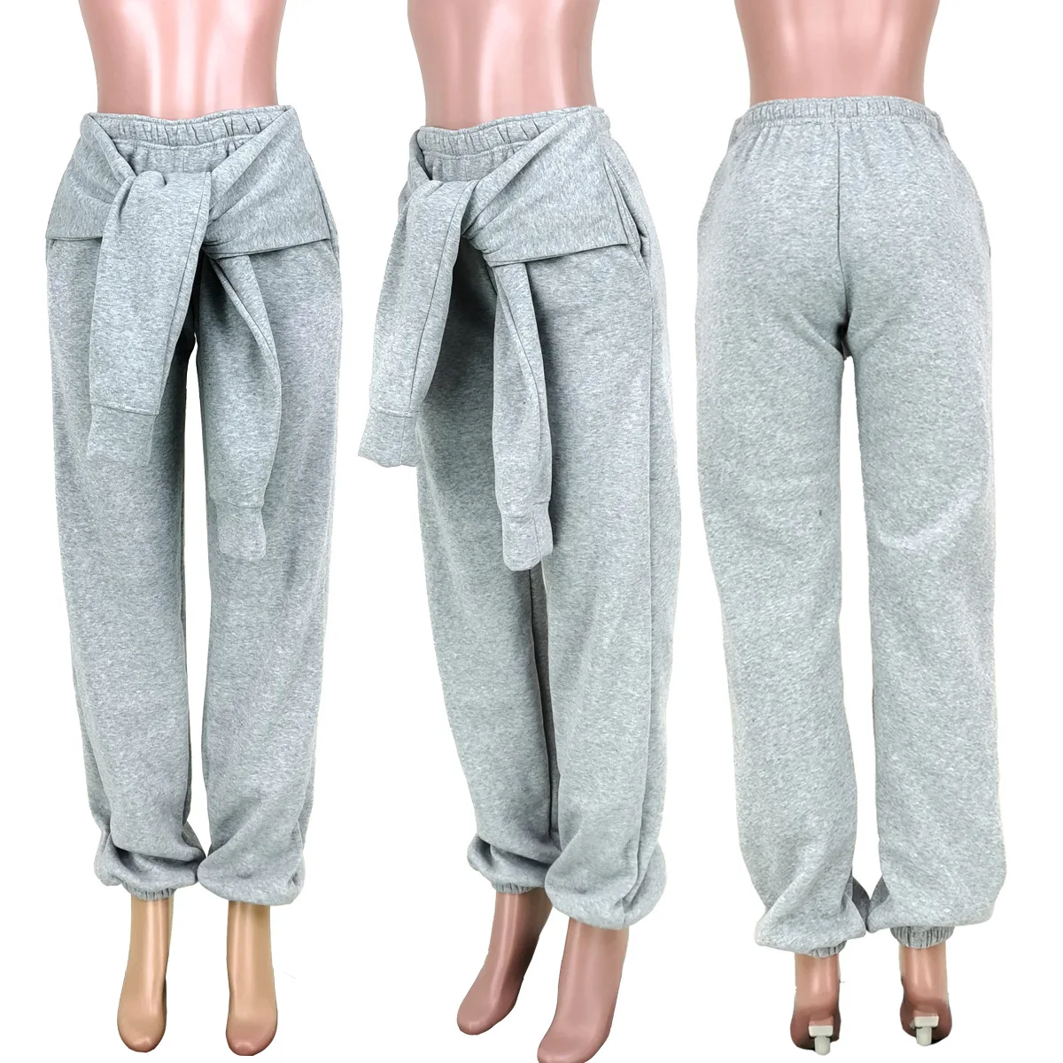 Imagem -04 - Streetwear Calças de Treino Sweatpants 2023 Outono Inverno Roupas Femininas Corredores Cintura Alta Calças de Carga Casual Y2k