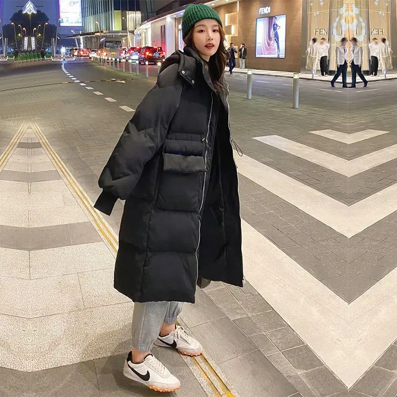 سترة شتوية أوروبية جديدة من القطن للنساء سترة قطنية كبيرة الحجم للتنقل #5