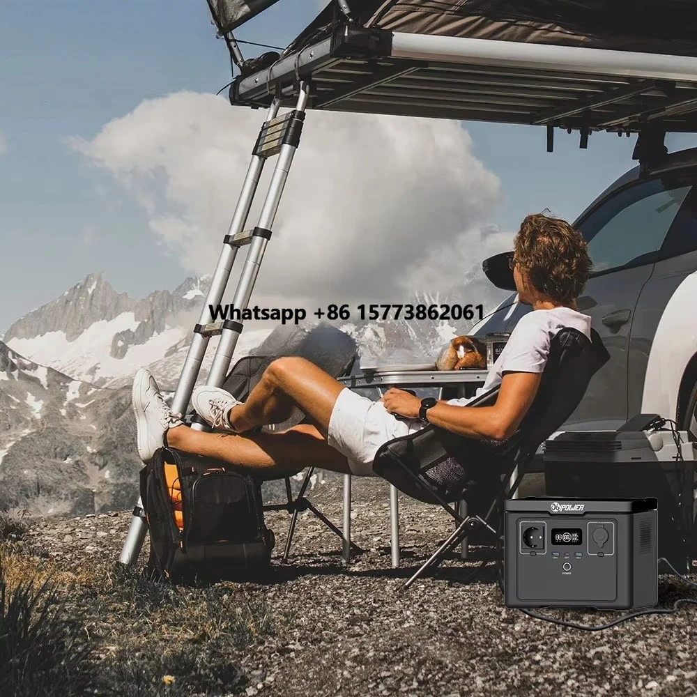 

Outdoor portable power station with solar generator and high-efficiency lithium battery 200W 1000W