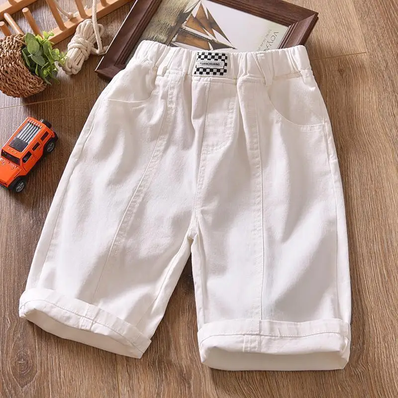 Boys Summer 2026 New Pure Cotton Five-point Casual Versatile Mid-length Trendy Shorts